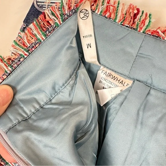 Fairwhale Woven Plaid Glam Lined Sailor Shorts Size M🔥 - Picture 5 of 9